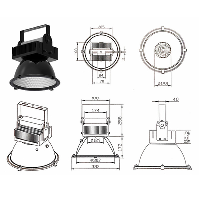 High Mast Led Flood Light 400w Stadium Projector Lamp 5 Years Warranty Outdoor Indoor Light