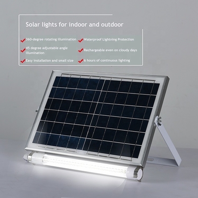 Cheap Solar LED Lights Indoor Garage Wall Lights Cool White Light With Solar Panel