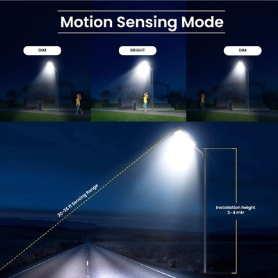 Mono Solar Panel Solar LED Street Light For Residential Areas