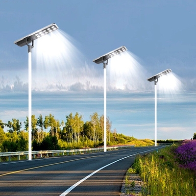 Aluminium Ip66 Integrated Solar Street Light 6000K Motion Sensor All On One Solar Street Light